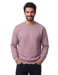 Maroon Textured Jacquard Relaxed Sweatshirt