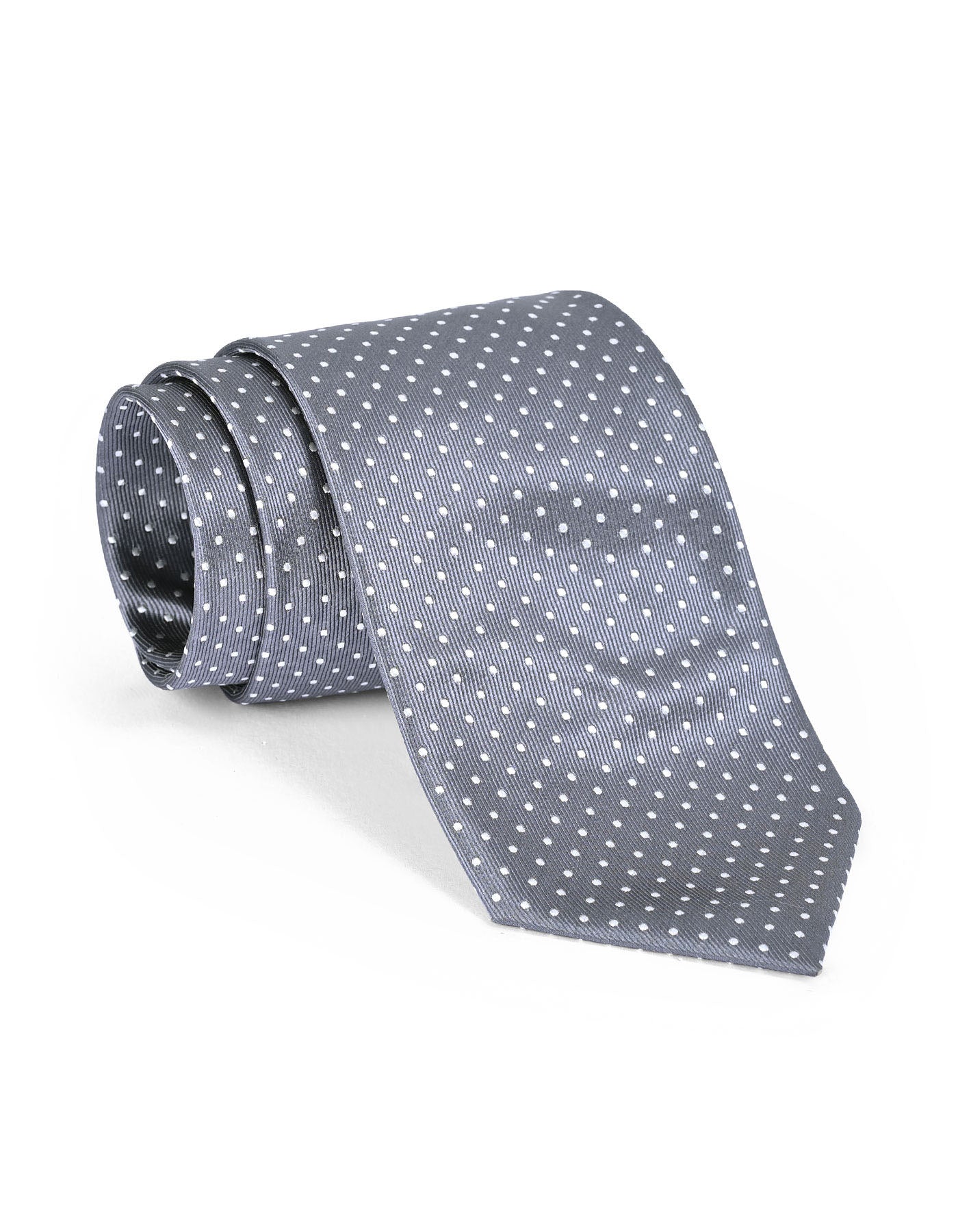 Grey Dotted Tie