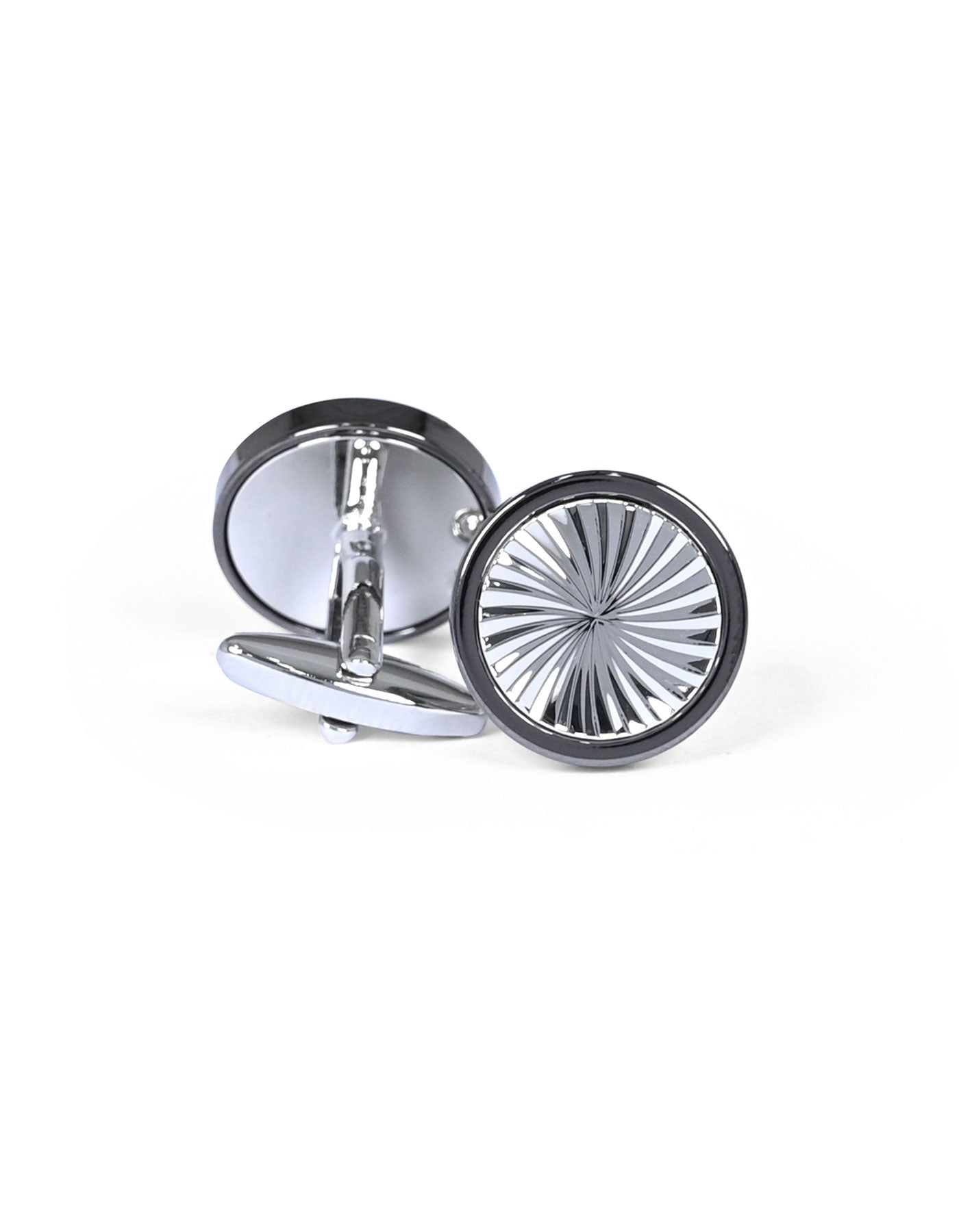 Black Circle Cufflink
