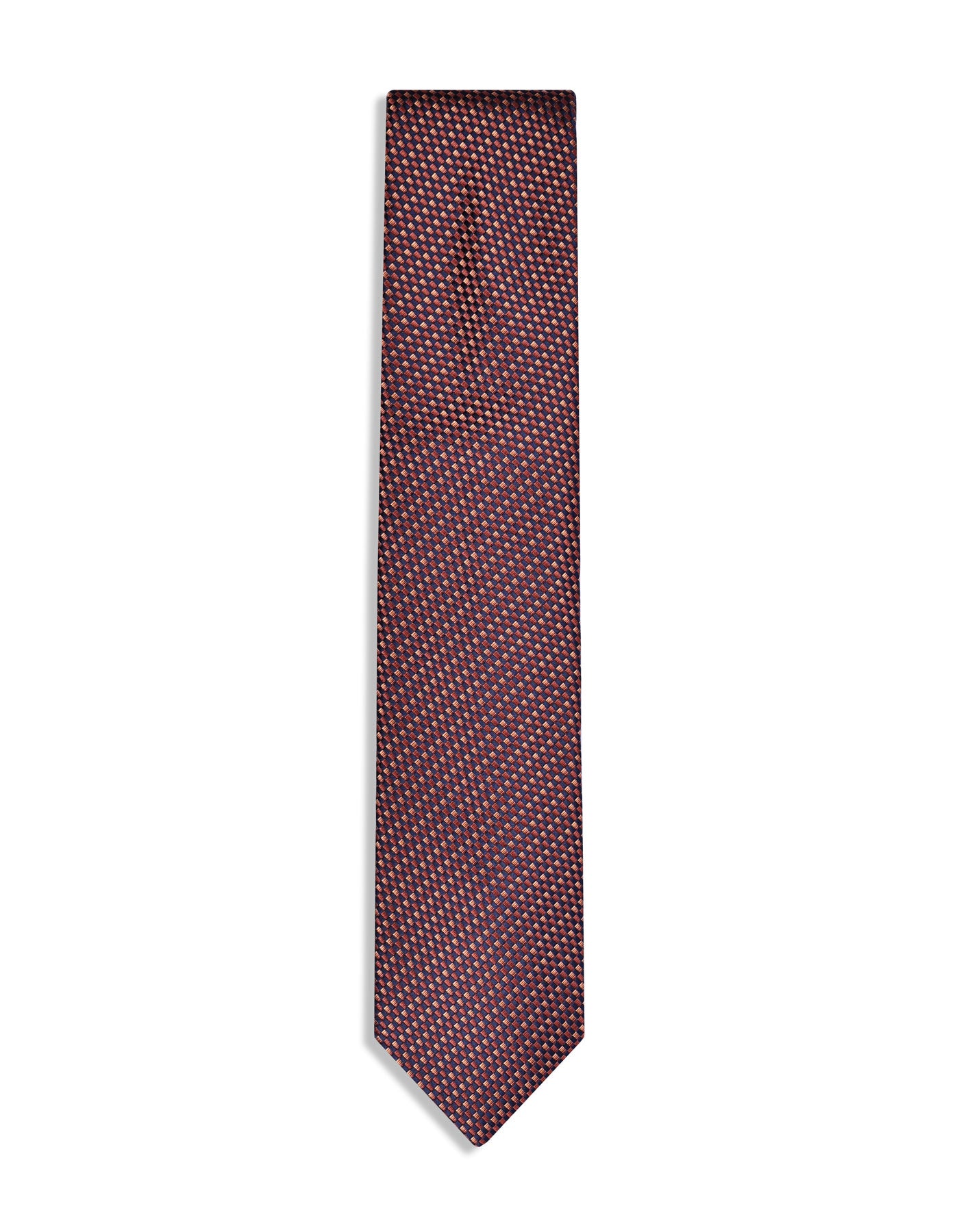 Brown Geometric Tie