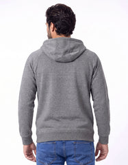 Charcoal Melange Nature Graphic Hoodie