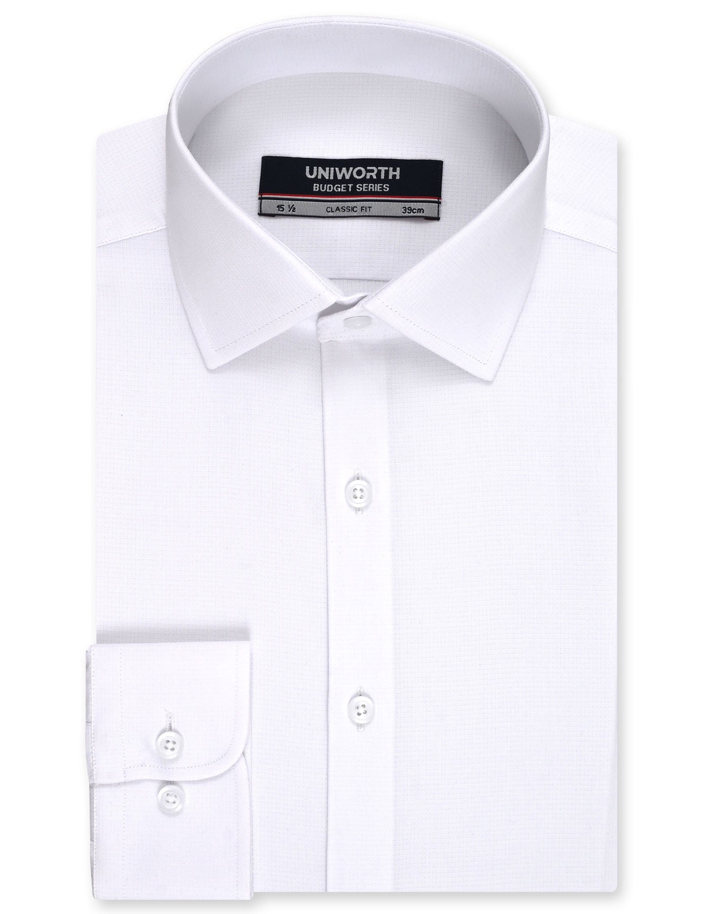 Self White Classic Fit Shirt FS1752-1RF-14.5