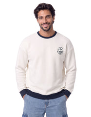 White Outdoor Graphic Relaxed Sweatshirt