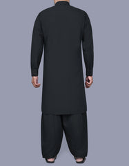 Black Plain Kameez Shalwar KS2536R-L