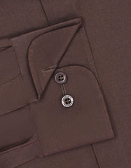Plain Chocolate Tailored Smart Fit Shirt FS1652SF-15.5