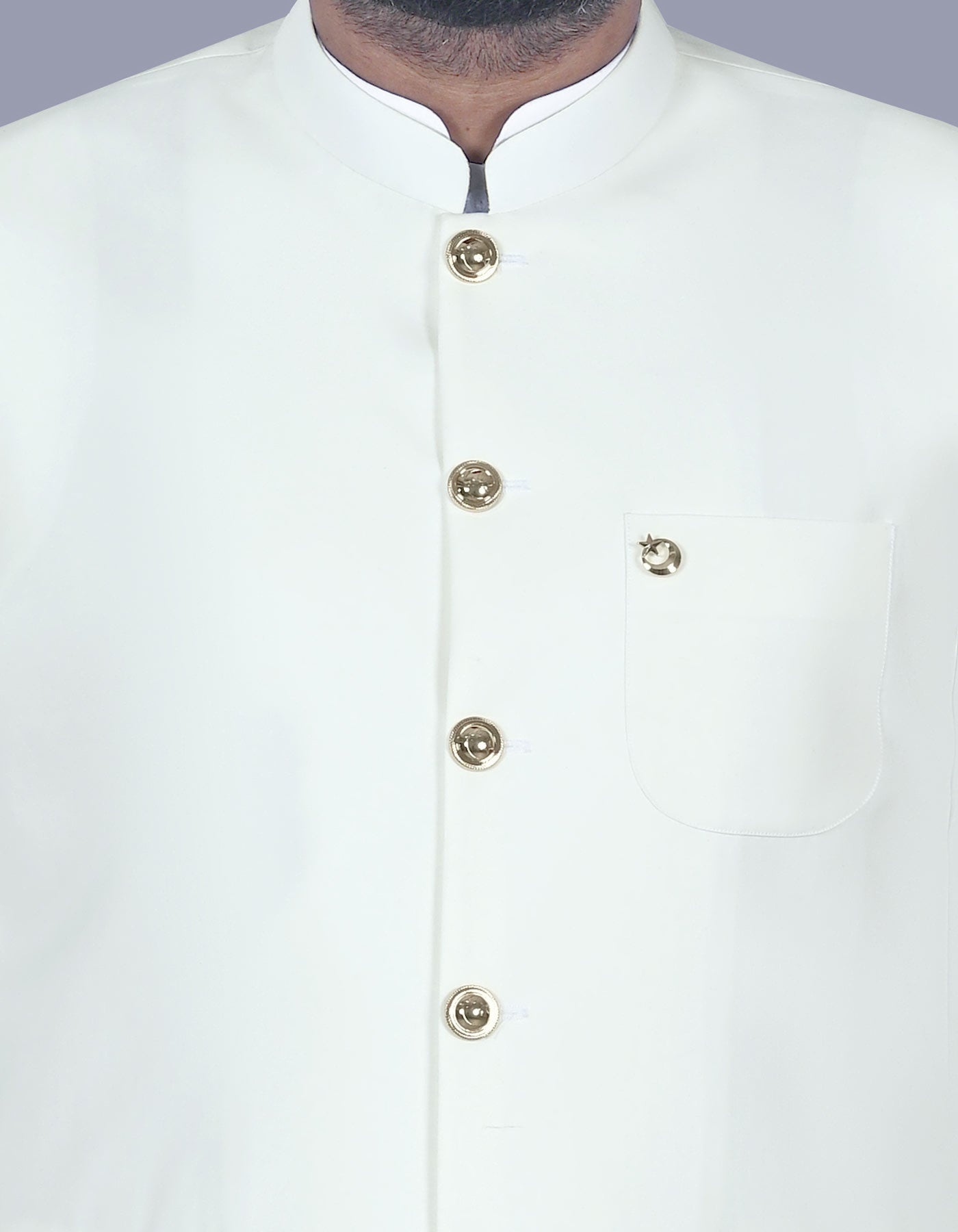 White Plain Waist Coat WC2519-2S-36