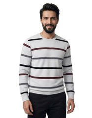 Chrome Stripe Yarn Dyed Sweatshirt