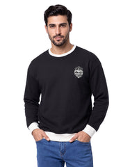 Black Explorer Graphic Relaxed Sweatshirt
