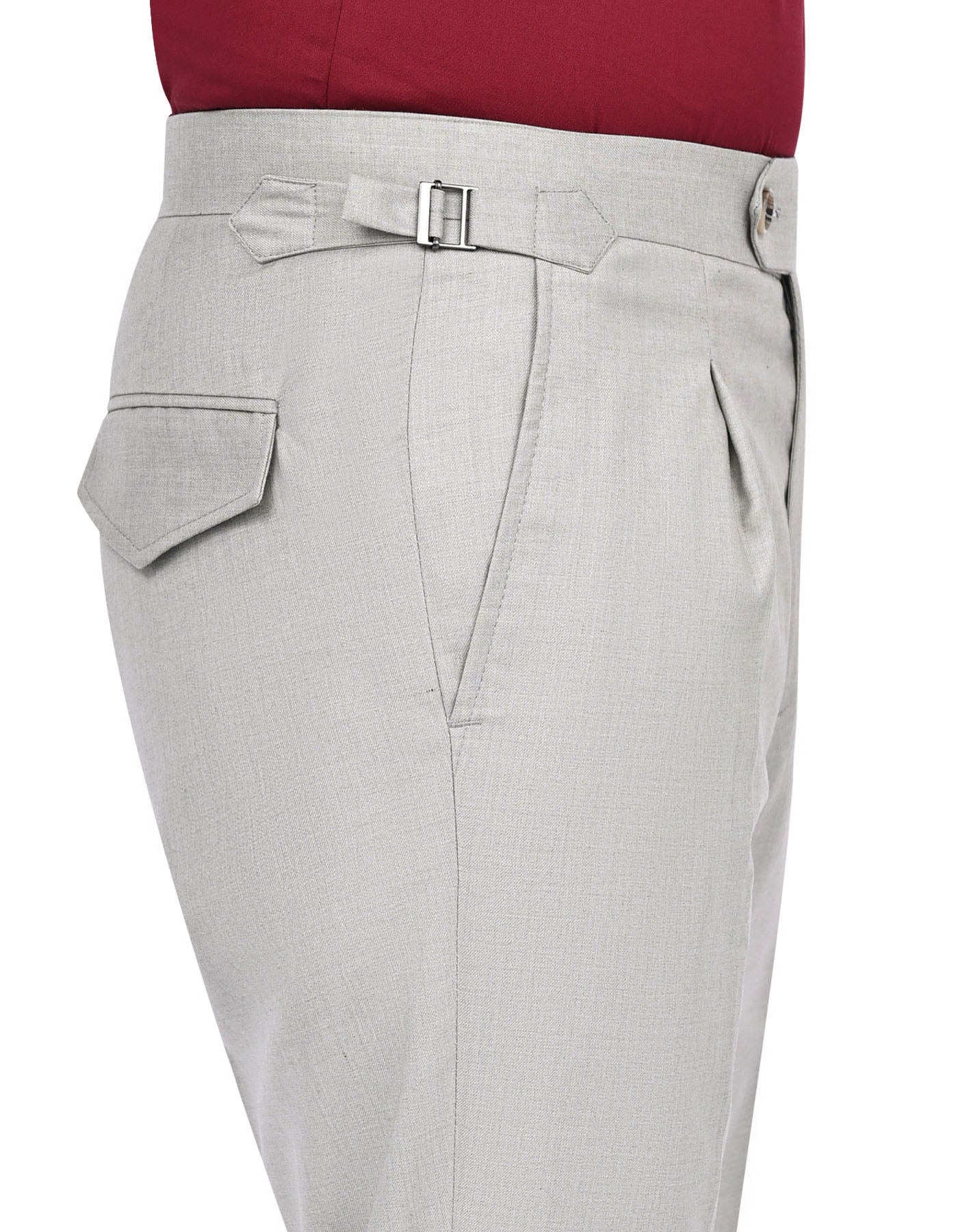 Stone Plain Formal Trouser Tailored Smart Fit FT535-1S-32