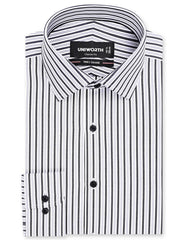 Stripe Black Classic Fit Shirt FS2858RF-14.5