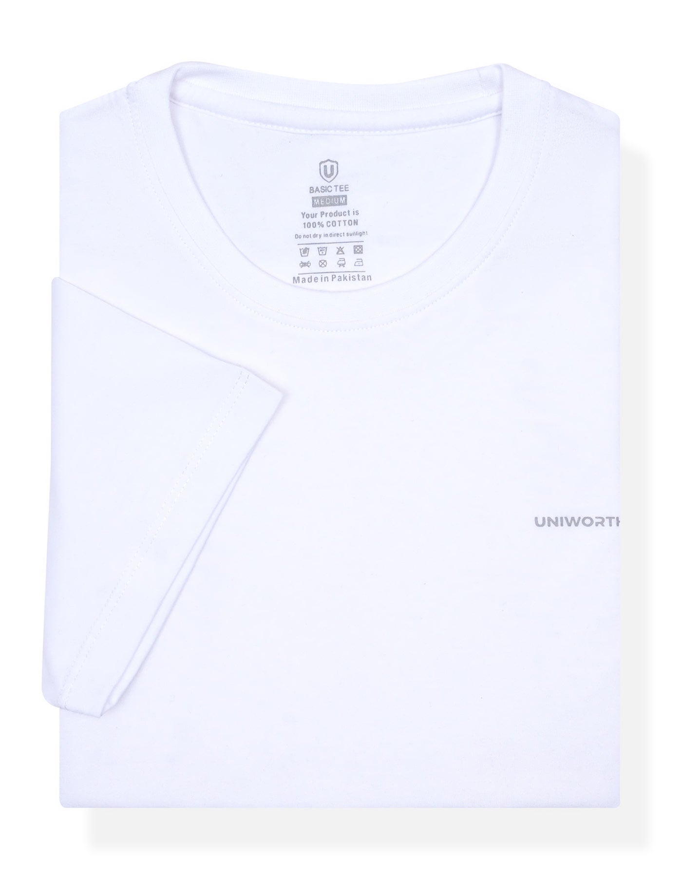 Plain White TEE2601-M