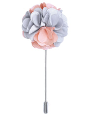 White Floral Coat Lapel Pin