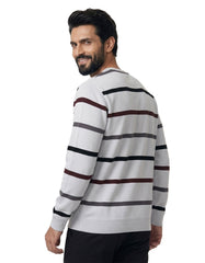 Chrome Stripe Yarn Dyed Sweatshirt