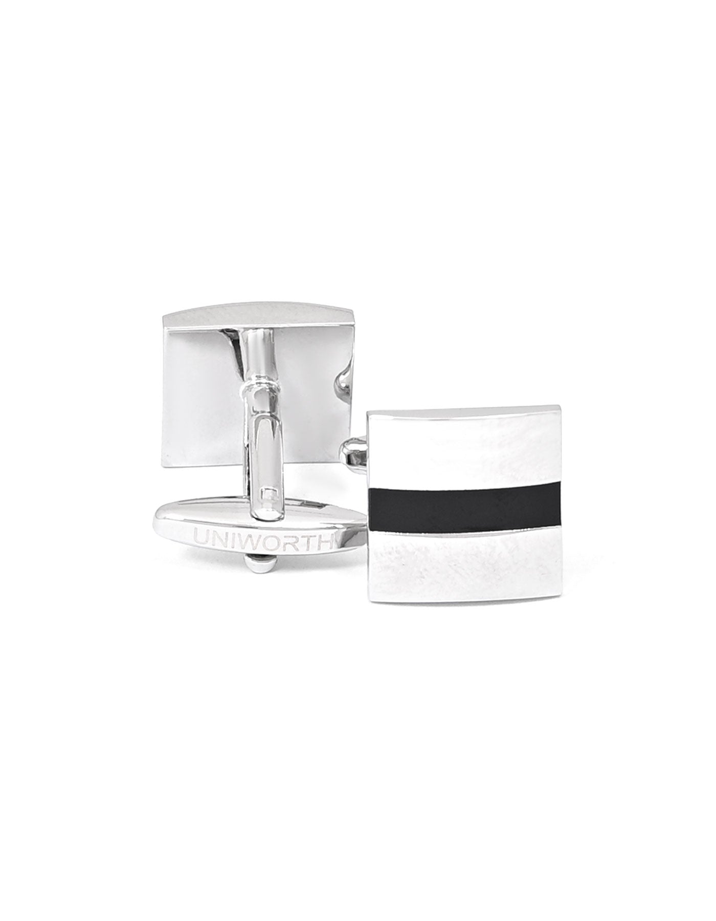 Silver Square Cufflink