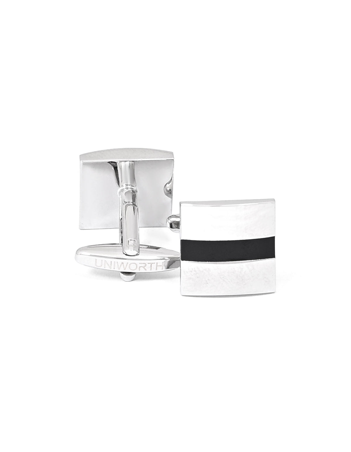 Silver Square Cufflink