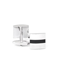 Silver Square Cufflink