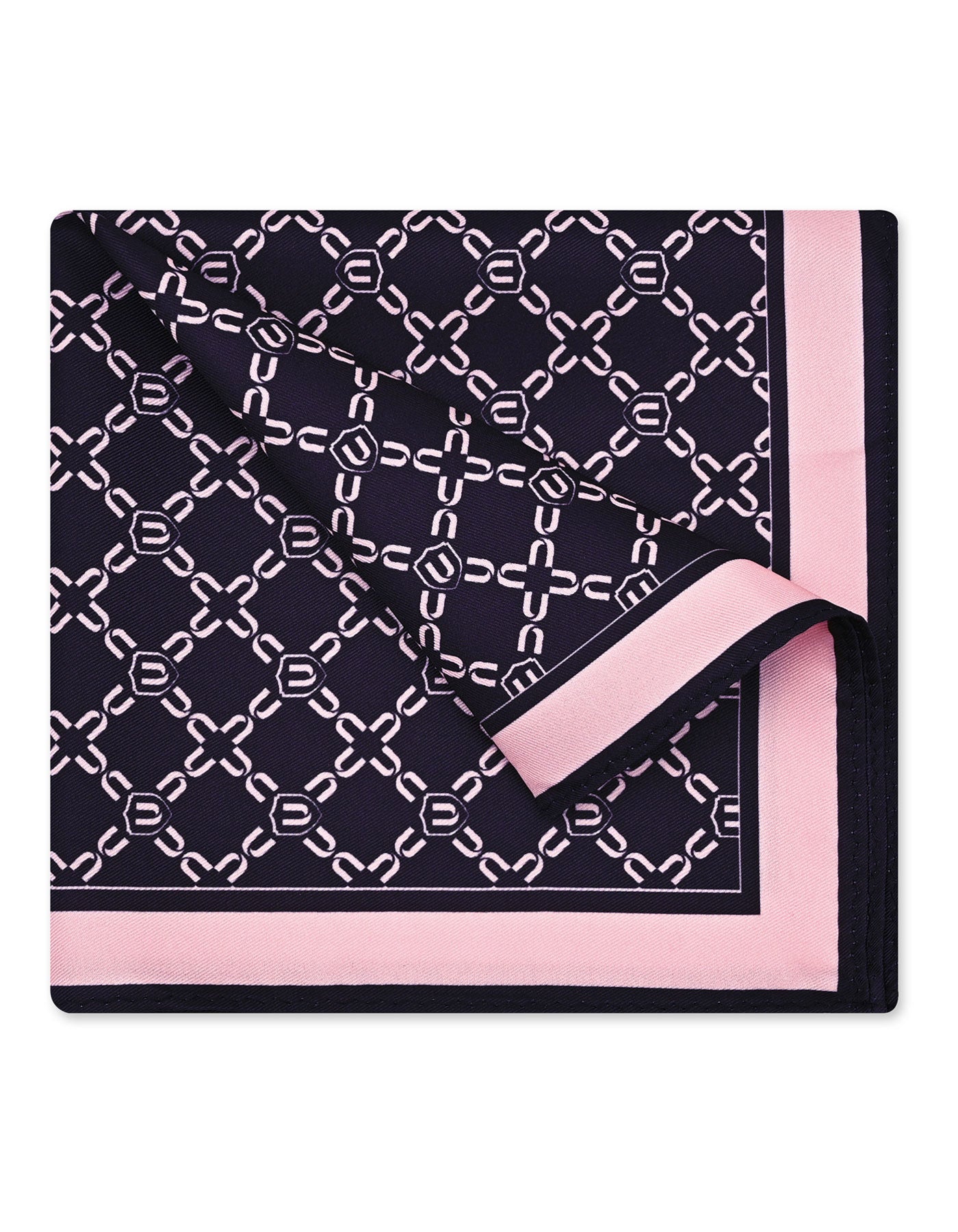 Black Geometric Pocket Square