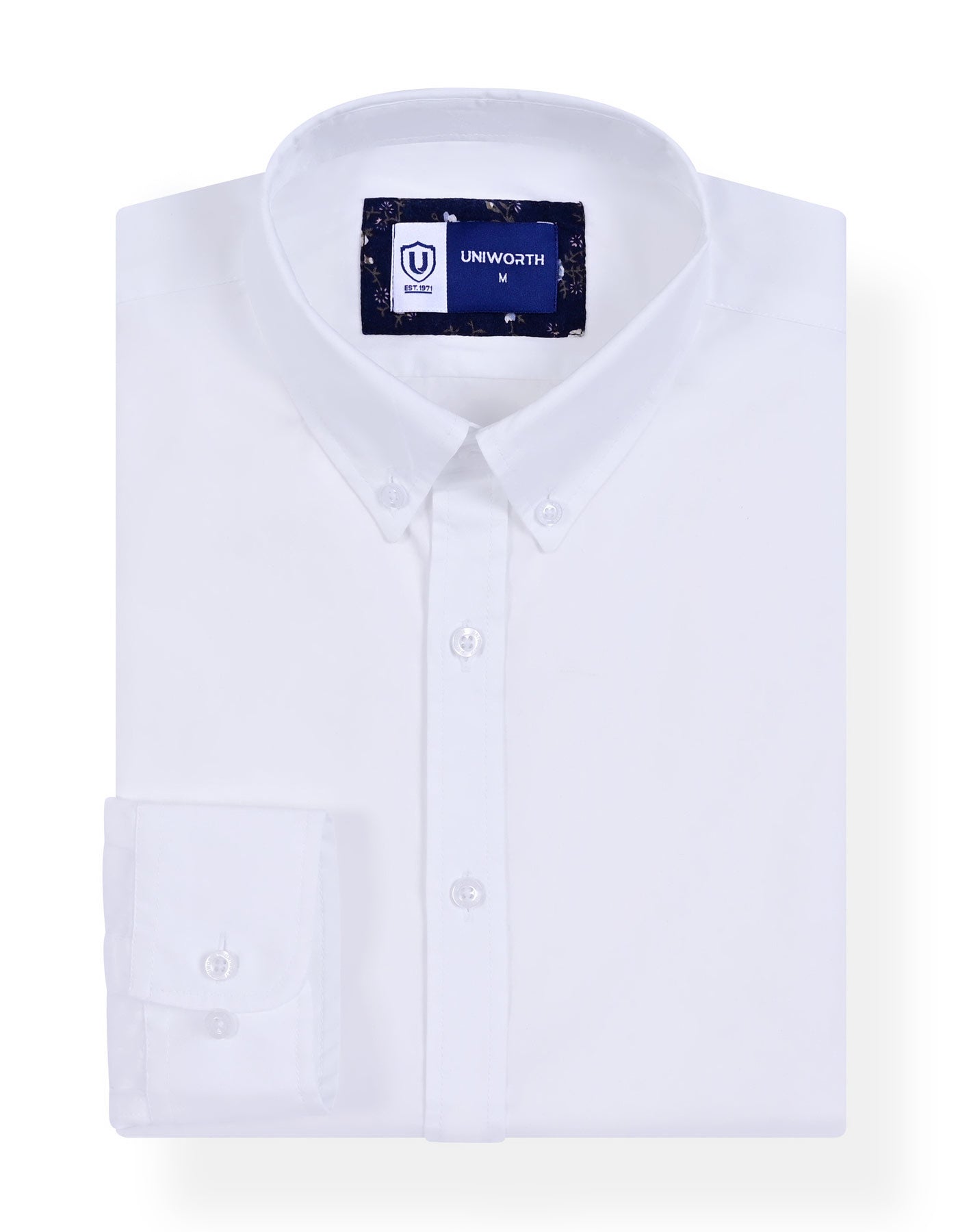 Casual Shirt Woven White S CSW2604 Uniworth CSW2604-S
