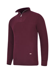 Maroon Plain Half Zipper SFA2511-2-S