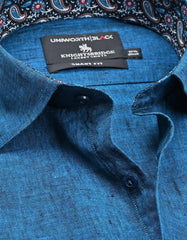 Plain Blue Tailored Smart Fit Shirt FS2424-1SF-15