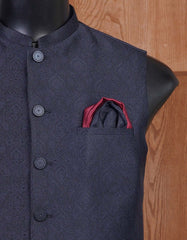Designer Waist Coat Black M 1PAJWC817-3 Uniworth Designer Waist Coat 1PAJWC817-3-M