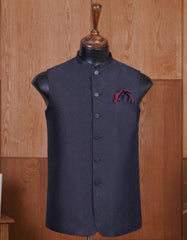 Designer Waist Coat Black S 1PAJWC817-3 Uniworth Designer Waist Coat 1PAJWC817-3-S