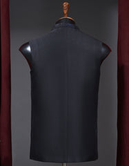 Designer Waist Coat Black L 1PAJWC827-1 Uniworth Designer Waist Coat 1PAJWC827-1-L