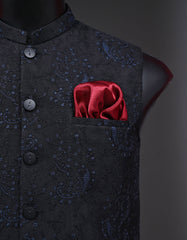 Designer Waist Coat Black M 1PAJWC827-1 Uniworth Designer Waist Coat 1PAJWC827-1-M