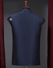 Designer Waist Coat Navy L 1PAJWC827-2 Uniworth Designer Waist Coat 1PAJWC827-2-L