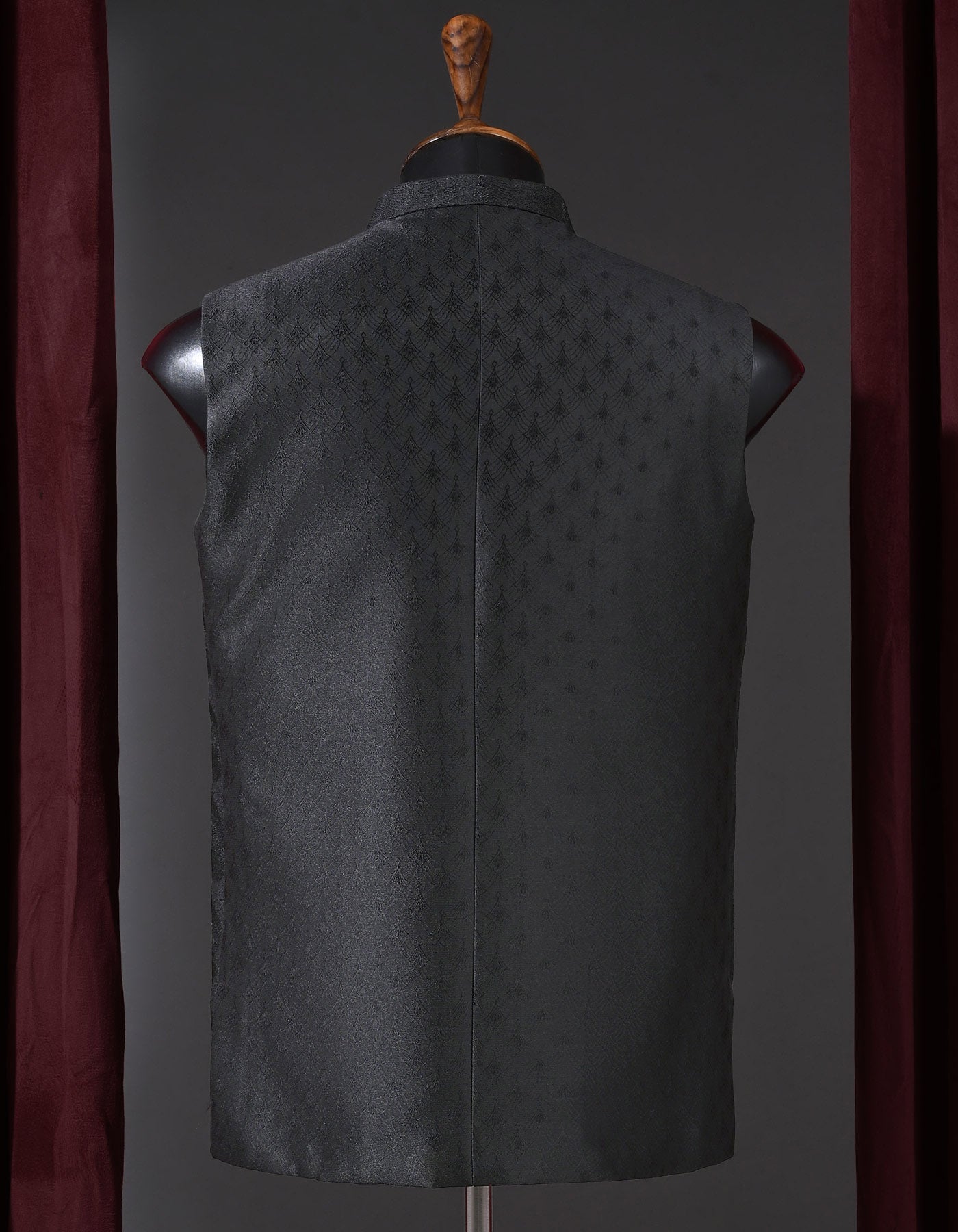 Designer Waist Coat Black L 1PAJWC828-1 Uniworth Designer Waist Coat 1PAJWC828-1-L