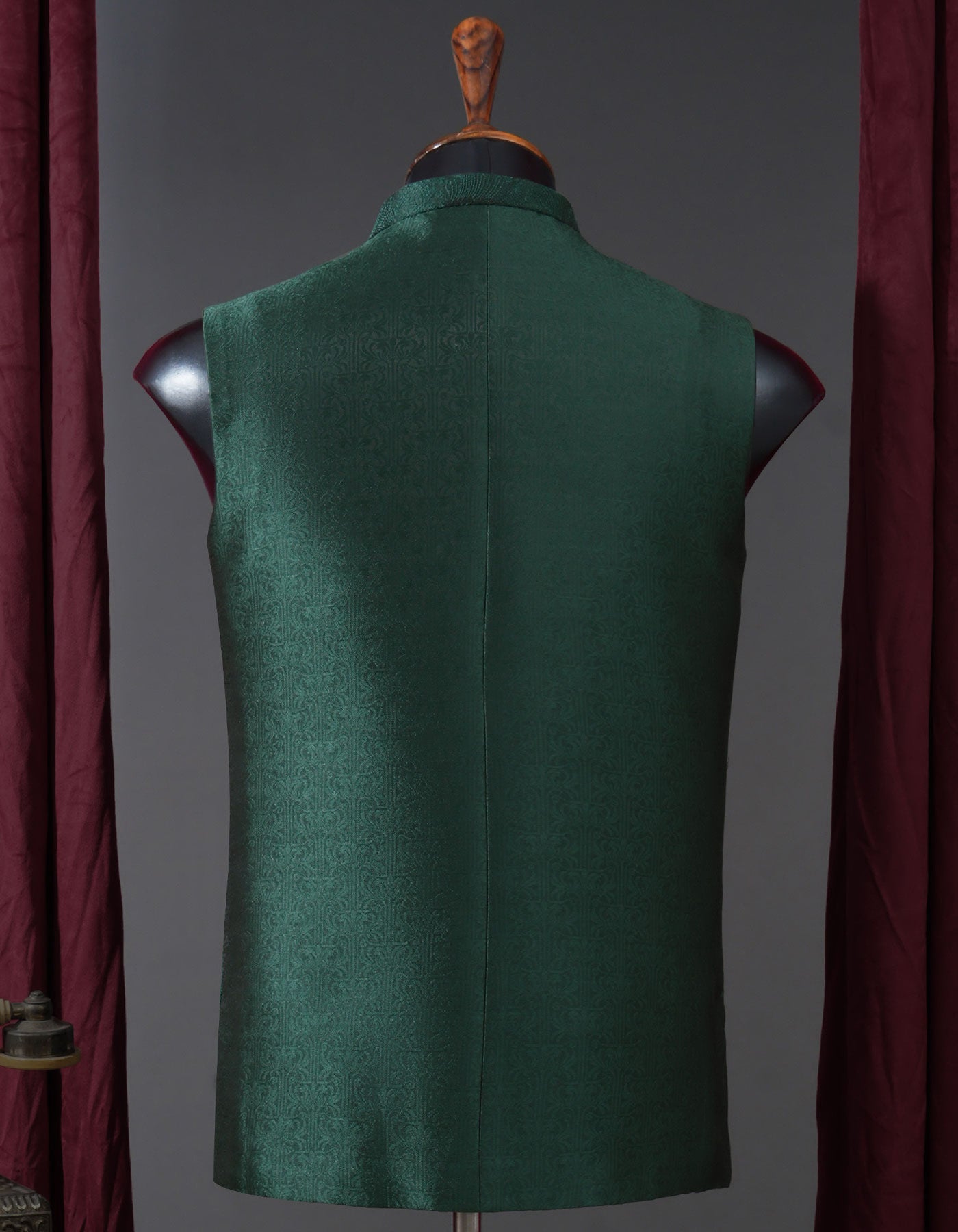 Designer Waist Coat Green L 1PAJWC828-4 Uniworth Designer Waist Coat 1PAJWC828-4-L