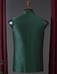 Designer Waist Coat Green L 1PAJWC828-4 Uniworth Designer Waist Coat 1PAJWC828-4-L