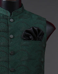 Designer Waist Coat Green M 1PAJWC828-4 Uniworth Designer Waist Coat 1PAJWC828-4-M