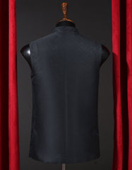 Designer Waist Coat Black L 1PAJWC829-1 Uniworth Designer Waist Coat 1PAJWC829-1-L