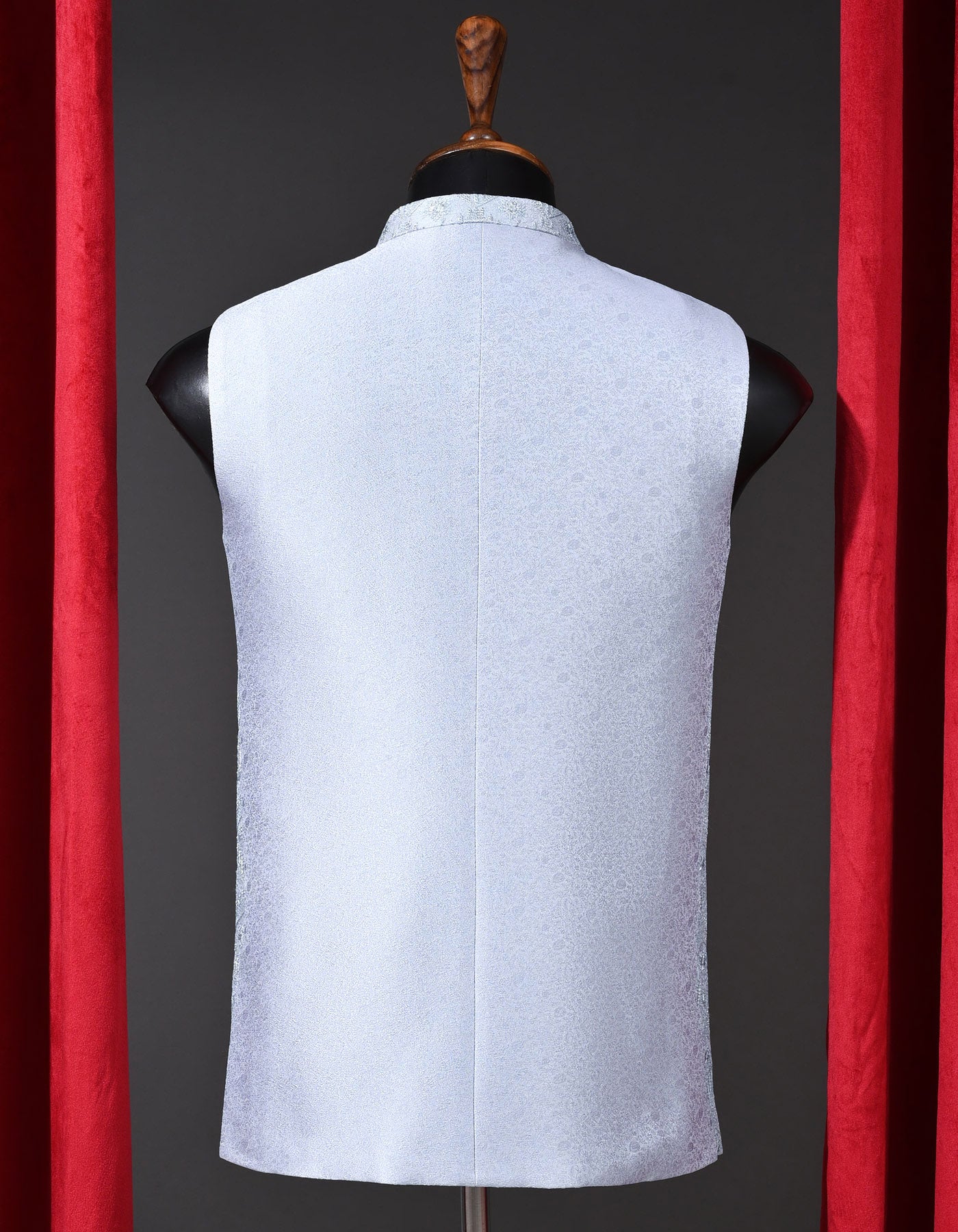 Designer Waist Coat Silver L 1PAJWC829-3 Uniworth Designer Waist Coat 1PAJWC829-3-L