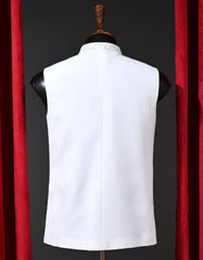 Designer Waist Coat Off White L 1PAJWC830-1 Uniworth Designer Waist Coat 1PAJWC830-1-L