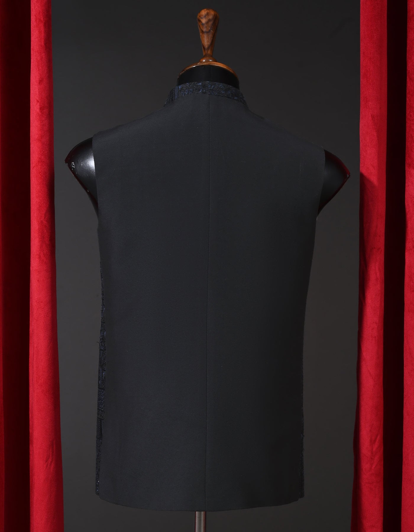 Designer Waist Coat Black L 1PAJWC830-2 Uniworth Designer Waist Coat 1PAJWC830-2-L