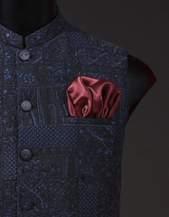 Designer Waist Coat Black M 1PAJWC830-2 Uniworth Designer Waist Coat 1PAJWC830-2-M