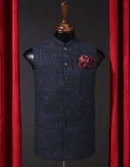 Designer Waist Coat Black S 1PAJWC830-2 Uniworth Designer Waist Coat 1PAJWC830-2-S