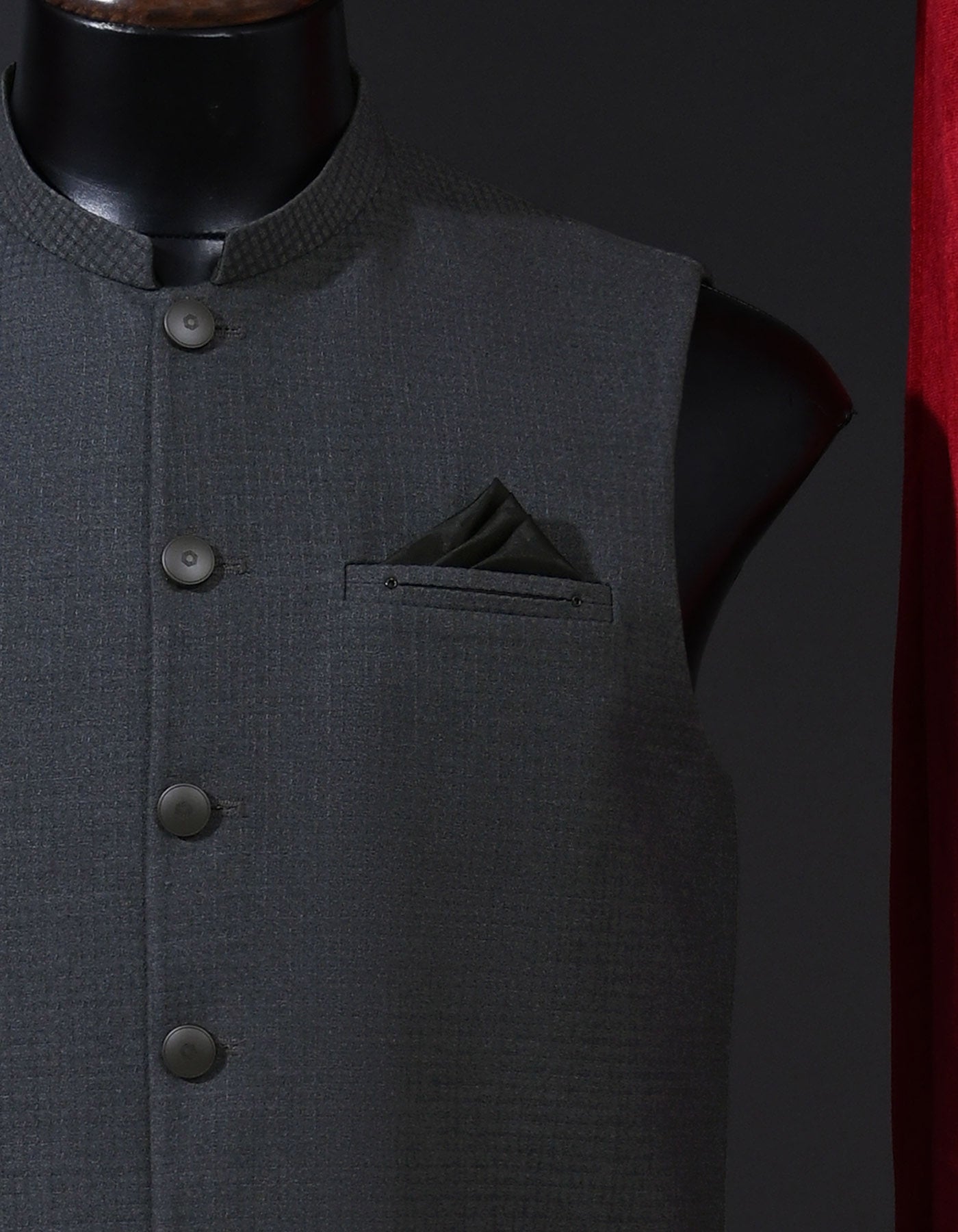 Designer Waist Coat Grey M 1PAJWC831-1 Uniworth Designer Waist Coat 1PAJWC831-1-M