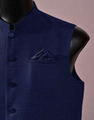 Designer Waist Coat Navy M 1PAJWC833-1 Uniworth Designer Waist Coat 1PAJWC833-1-M