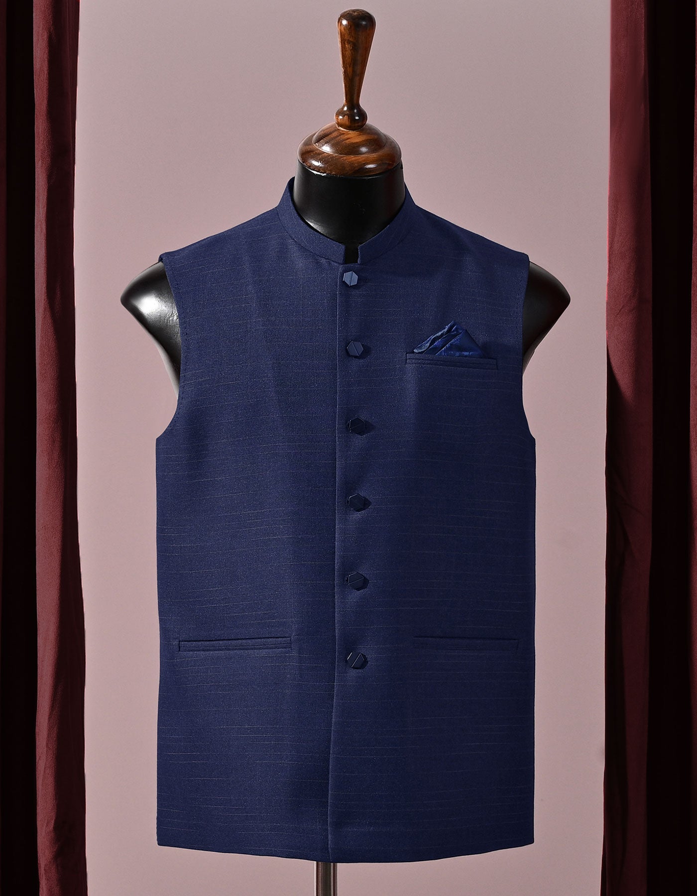 Designer Waist Coat Navy S 1PAJWC833-1 Uniworth Designer Waist Coat 1PAJWC833-1-S
