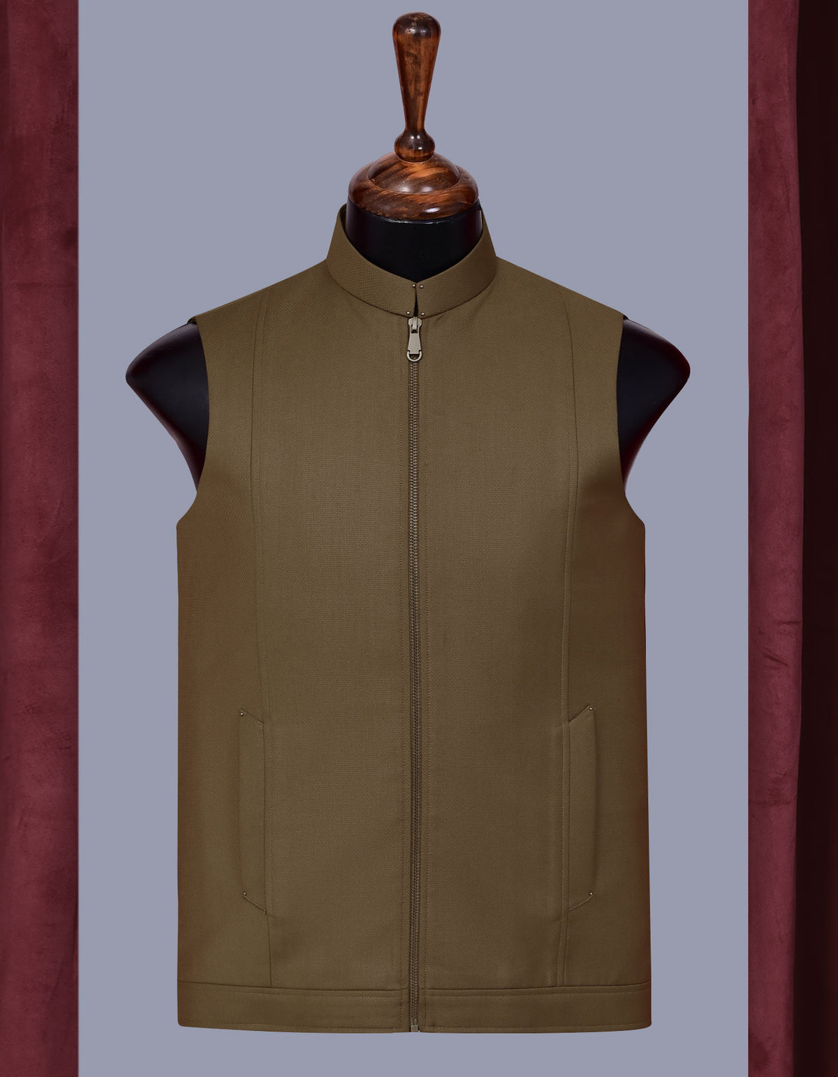 Designer Waist Coat Mehndi S 1PAJZP836-1 Uniworth Designer Waist Coat 1PAJZP836-1-S