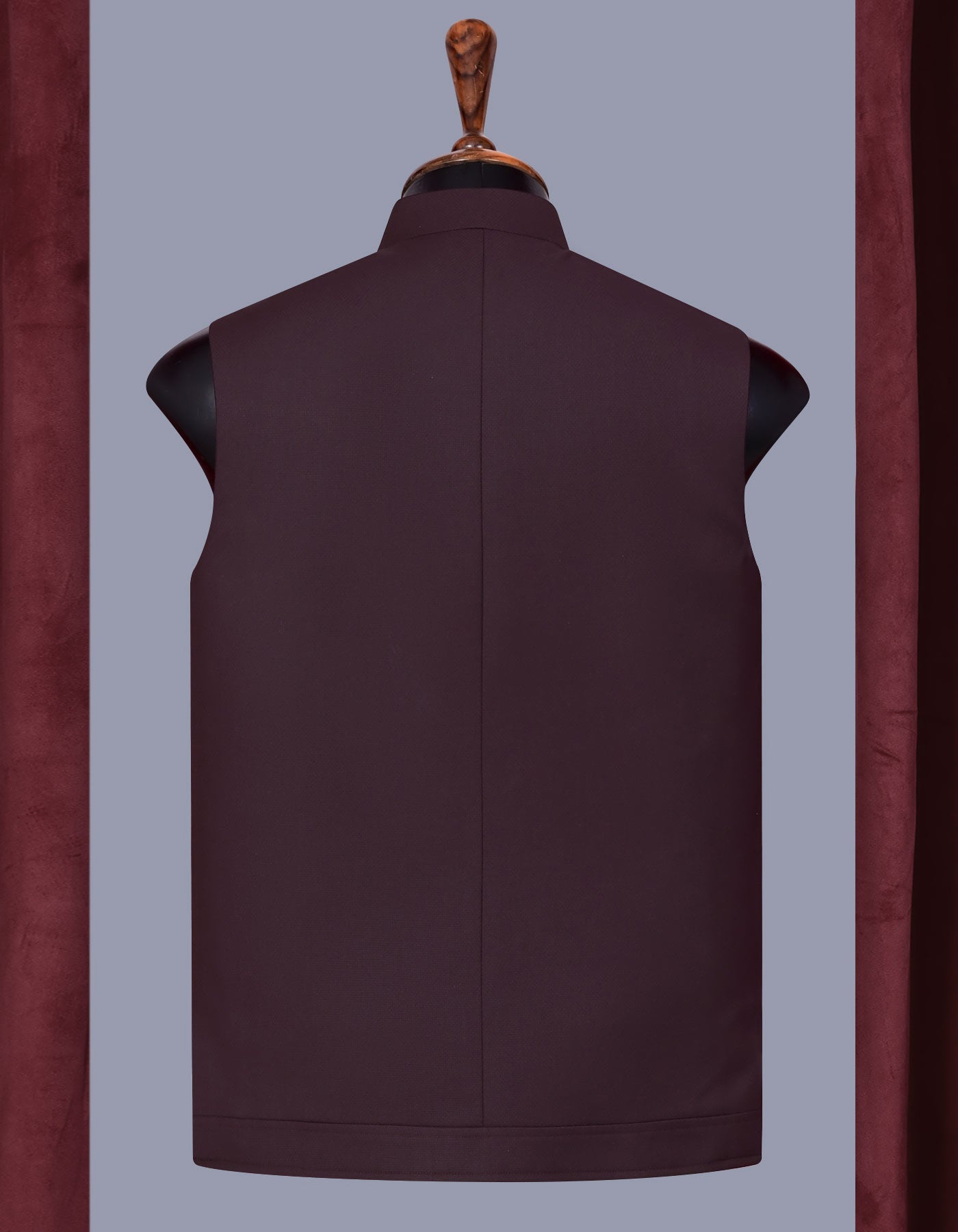 Designer Waist Coat Maroon L 1PAJZP836-4 Uniworth Designer Waist Coat 1PAJZP836-4-L