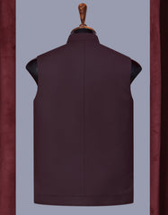 Designer Waist Coat Maroon L 1PAJZP836-4 Uniworth Designer Waist Coat 1PAJZP836-4-L