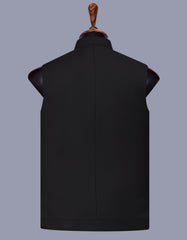 Designer Waist Coat Black L 1PAJZP836-8 Uniworth Designer Waist Coat 1PAJZP836-8-L