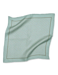 C Green Dotted Pocket Square