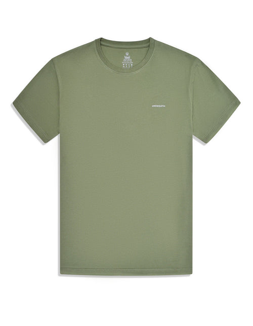 Olive Plain Basic Tee