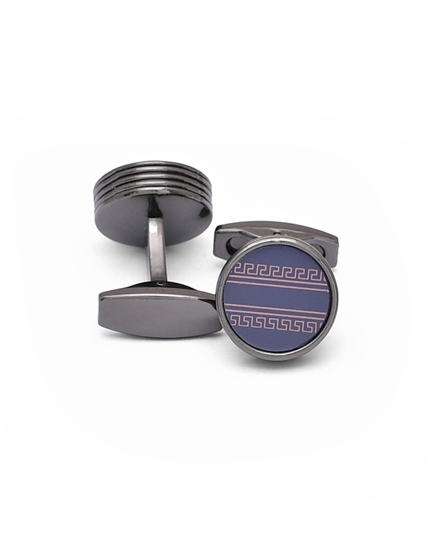 Grey Circle Cufflink