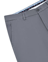 Grey Classic Fit Cotton Trouser FTC2531C-36